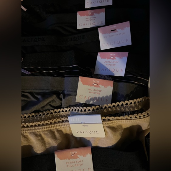 NWT Lane Bryant Cacique 10 pairs women’s panties. Size 14/16. - Picture 2 of 7